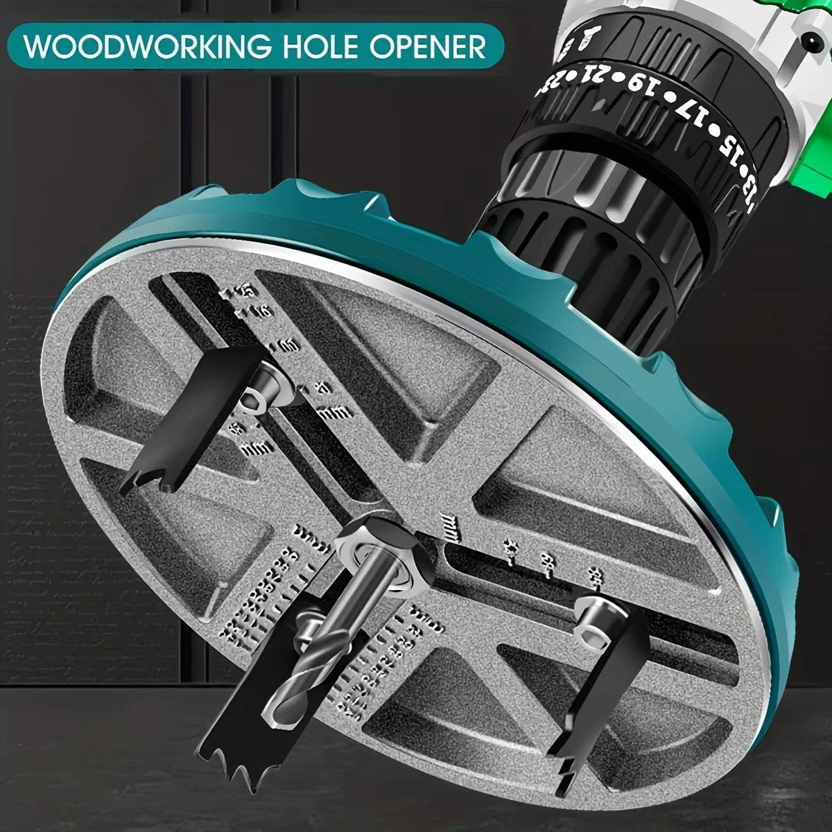 Adjustable Multifunctional Universal Hole Opener Diameter Woodworking Hole Adjustable Opener Diameter Hole Saw 45Mm-130Mm