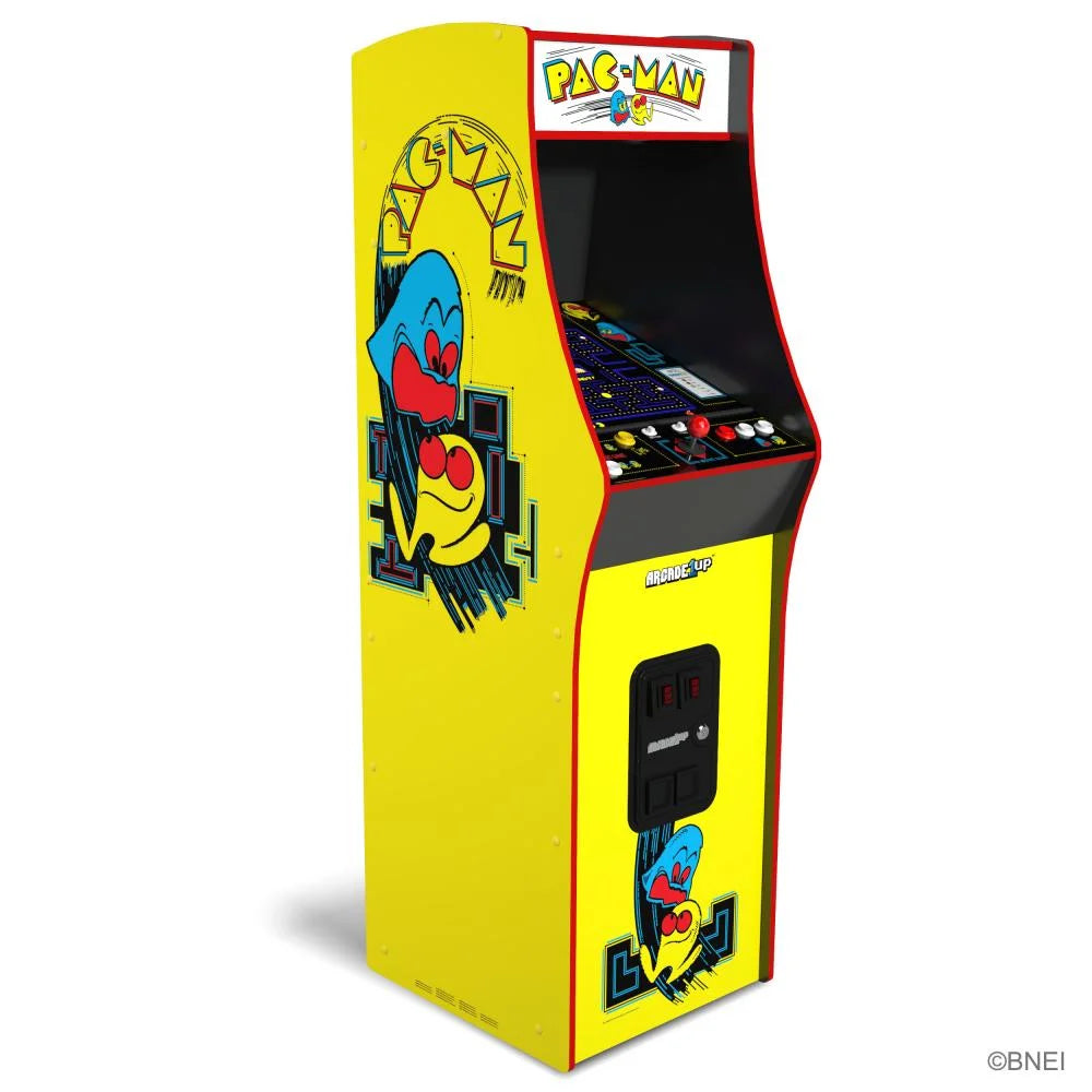 PAC-MAN Deluxe Arcade Game, Built for Your Home, with 5-Foot-Tall Full-Size Stand-Up Cabinet, 14 Classic Games, and 17-Inch Screen